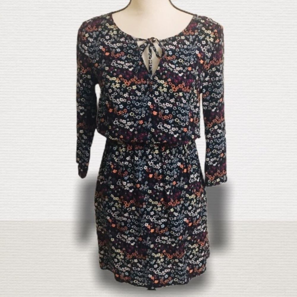 H&M Floral Long Sleeve Dress Size 4